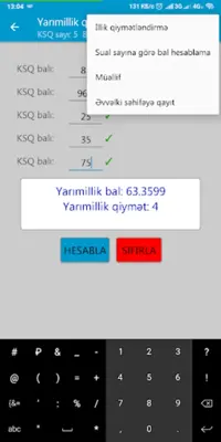 Yarımillik və İllik hesablama android App screenshot 4